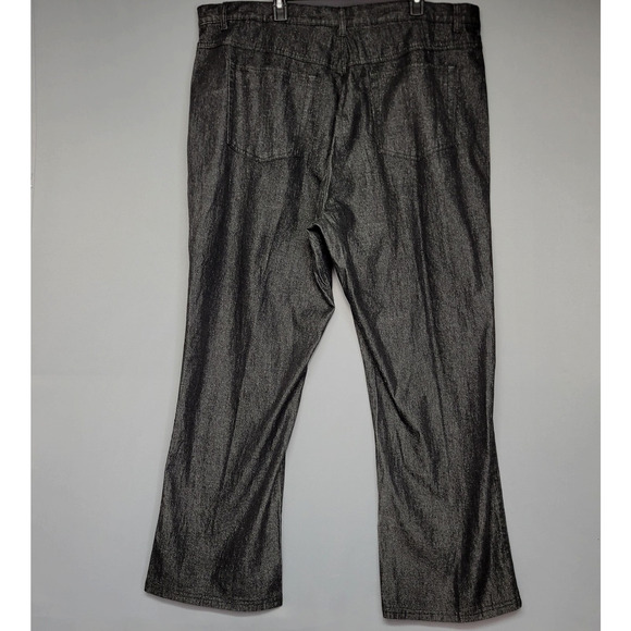Denim & Co Pants Womens 28 Metallic Stretch Straight Leg Jeans Shimmer Glam - Picture 12 of 13